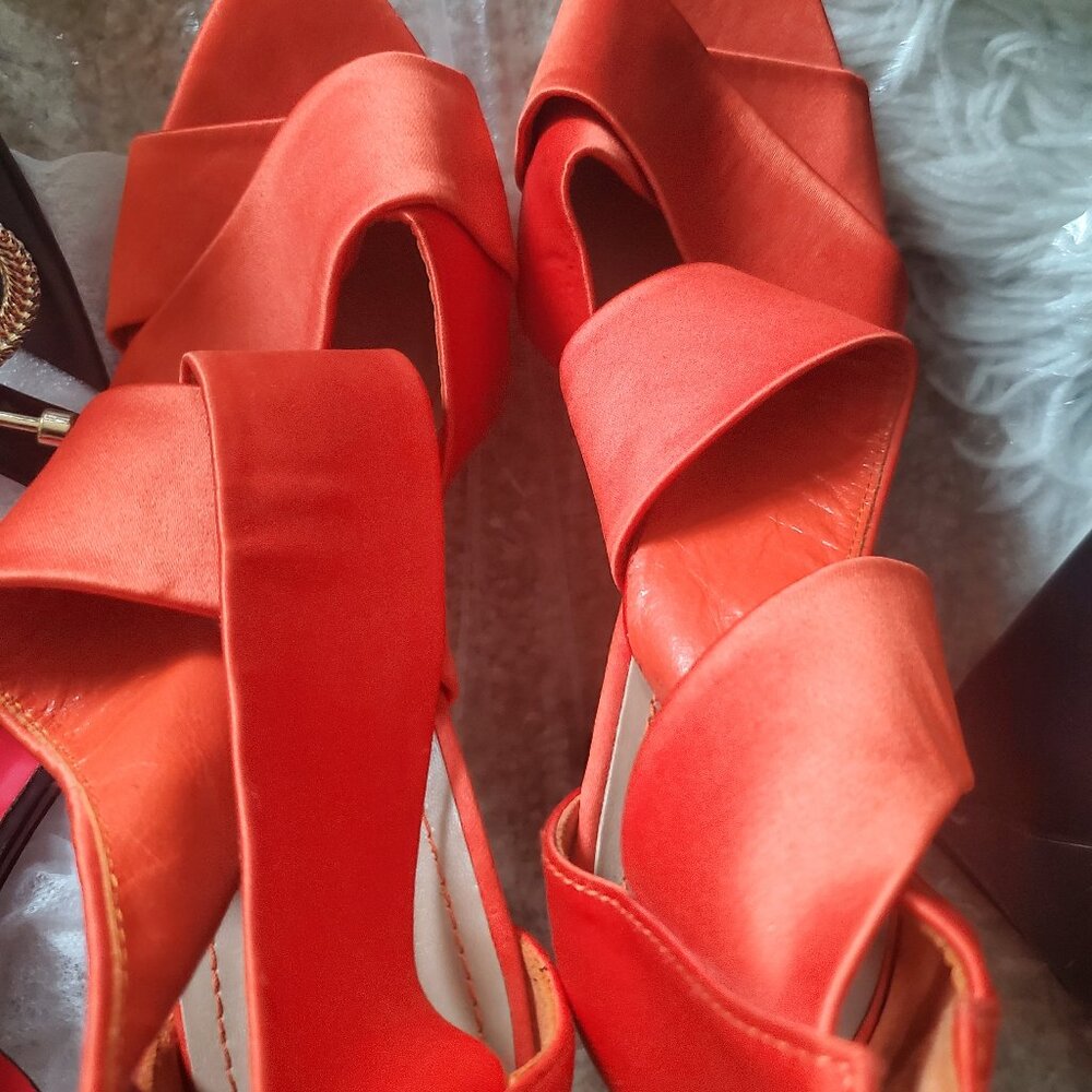 Zara orange sandles